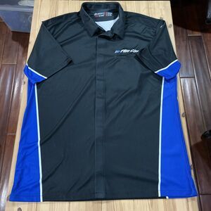 Pro Comp ~ Men's snap up Shirt ~ Size 2XL ~ black, blue & white
